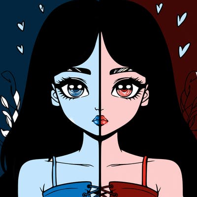 realistic girl split