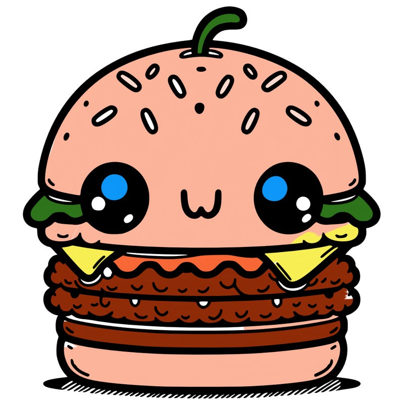 burger cute