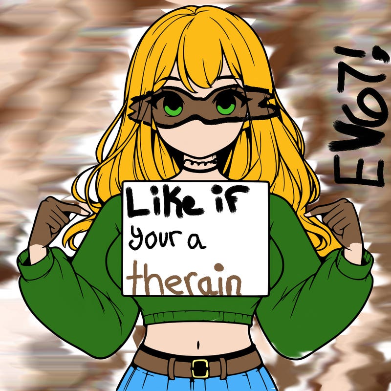 girl holding a blank sign in a long sleeve crop top