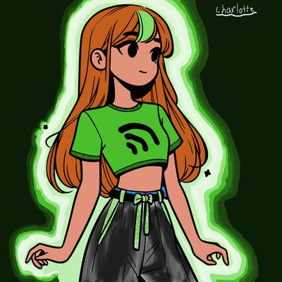 girl in a cute crop top