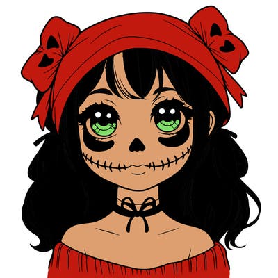 realistic girl halloween