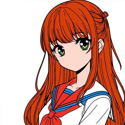 y2k style manga girl
