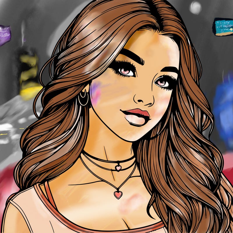 detailed realistic girl