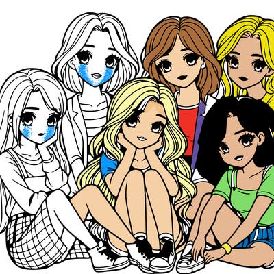 a realistic group of girls