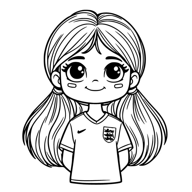 girl with an england kit