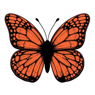 butter fly realistic