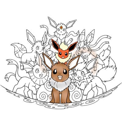 all the evee evolutions