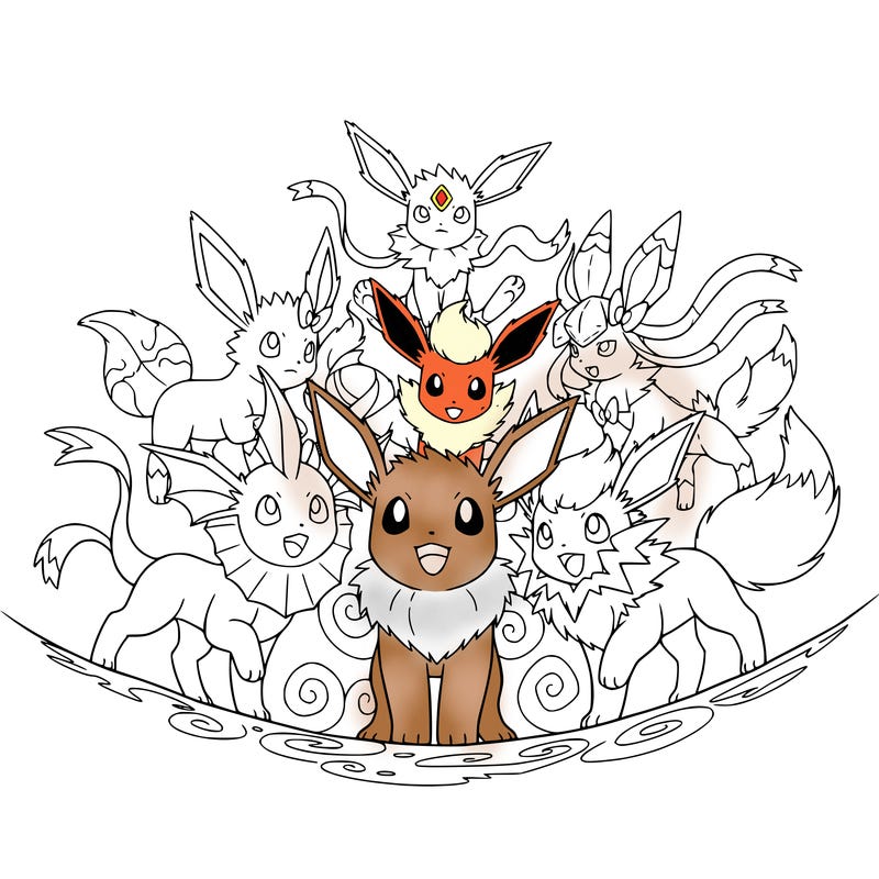 all the evee evolutions
