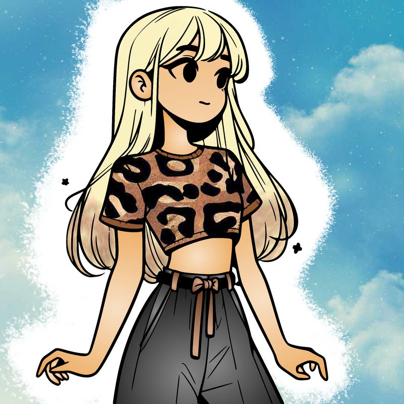 girl in a cute crop top