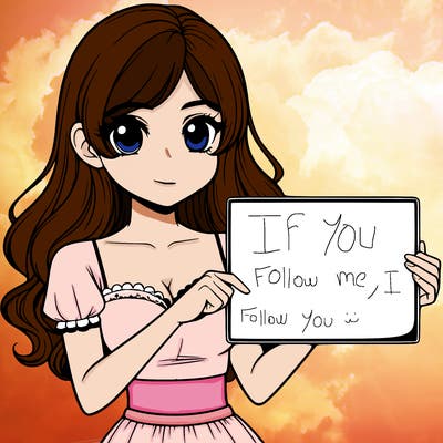 realistic pretty girl holding blank sign