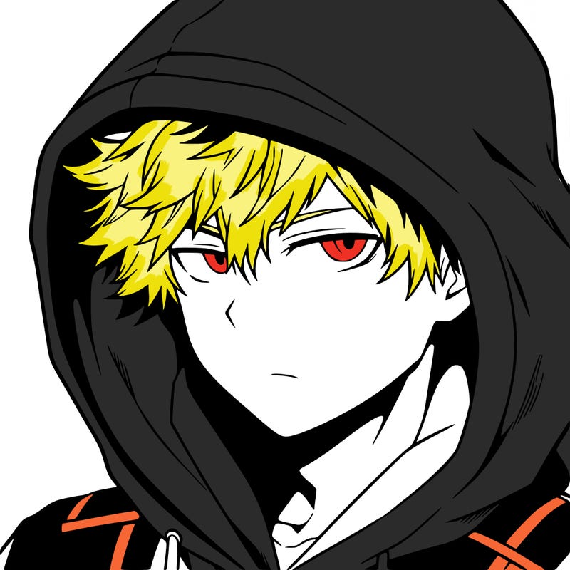 anime guy in hoodie