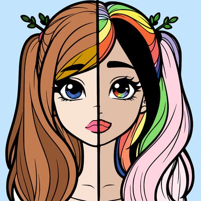 realistic girl split