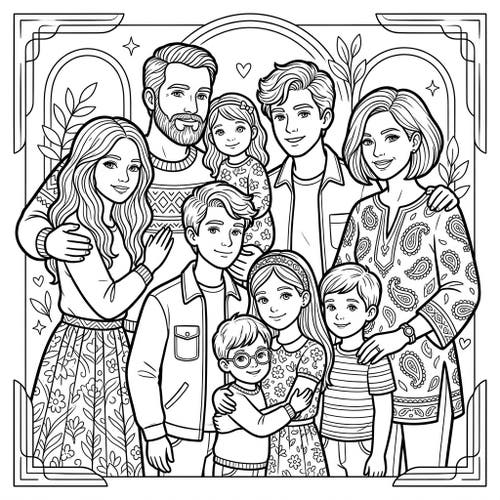 Blended Family Portraits