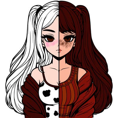 realistic girl split