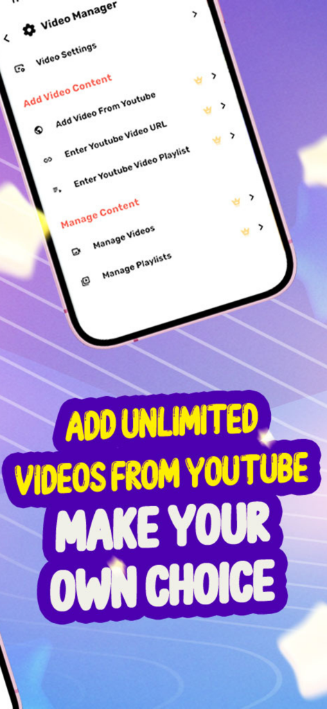 Kahf Kids interface for adding and managing YouTube videos for kids
