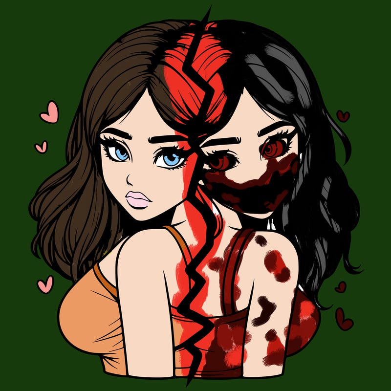 realistic girl split