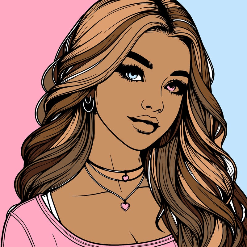 detailed realistic girl