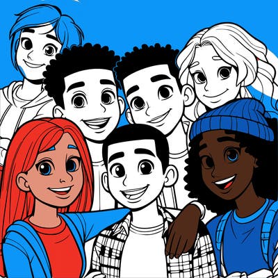 a mixed friend group