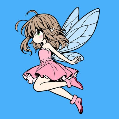 manga fairy flying