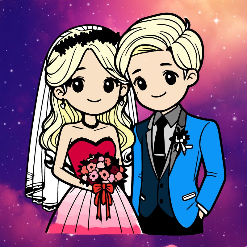 wedding bride and groom