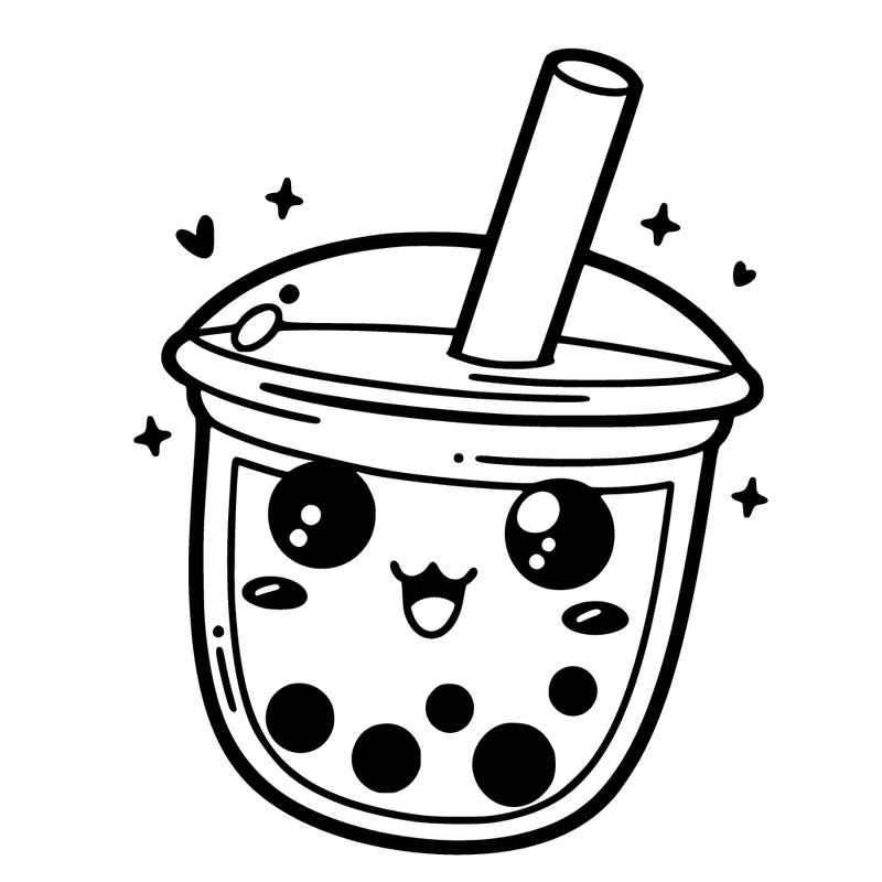 asthetic boba tea