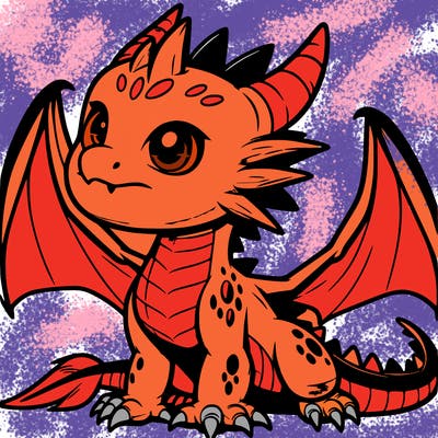 fierce baby night dragon