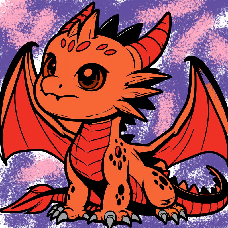 fierce baby night dragon