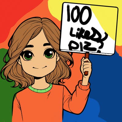 realistic girl holding up a sign