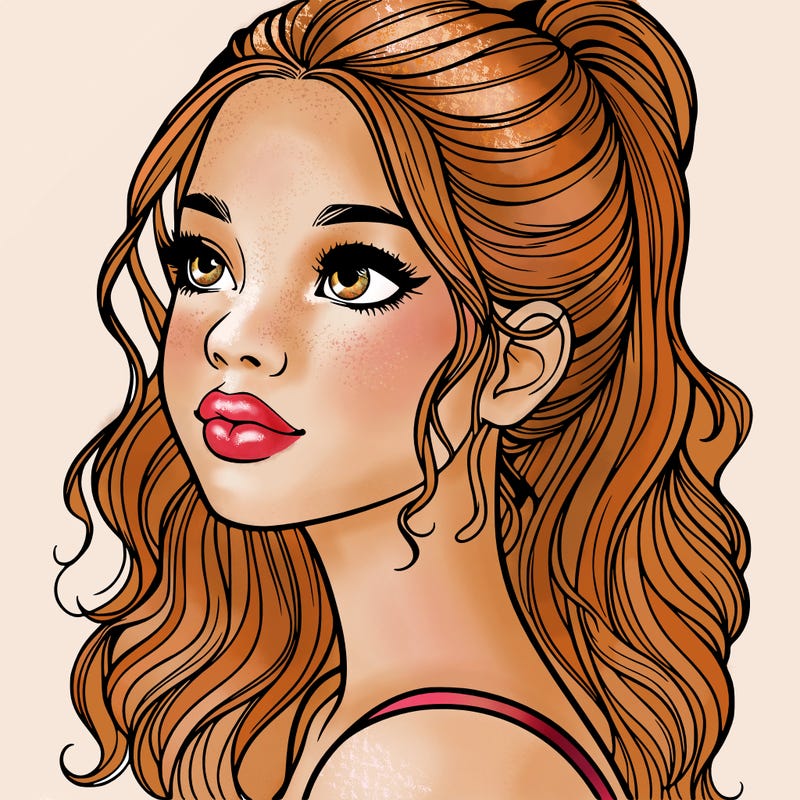 beautiful realistic girl