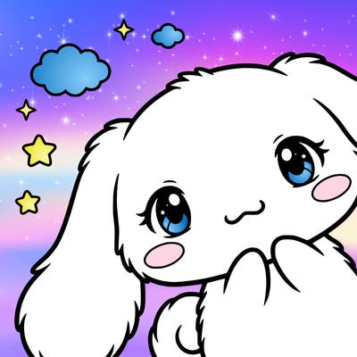anime cinnamoroll cute fluffy