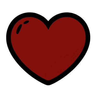 a blank heart