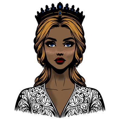 realistic beautiful queen