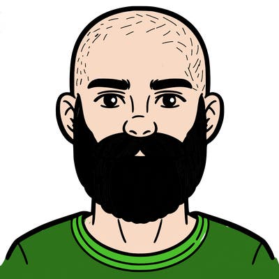 bald man with beard
