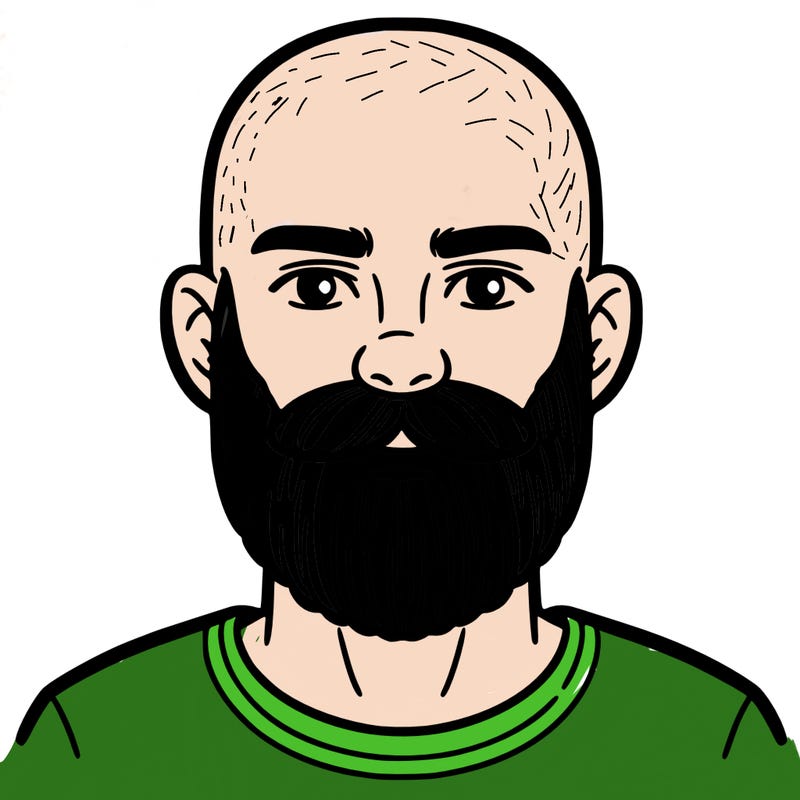 bald man with beard