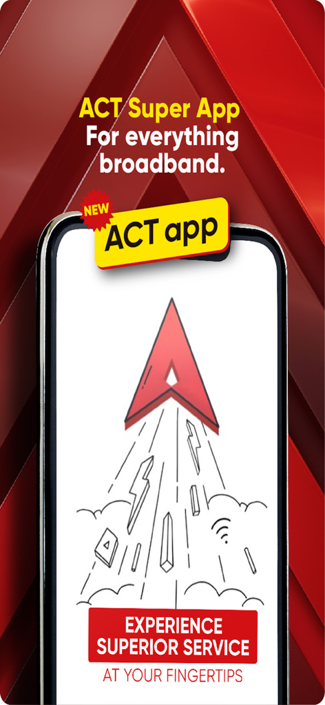 ACT Fibernet - ACT Fibernet super app mobile interface for broadband management