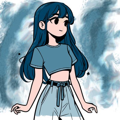 girl in a cute crop top