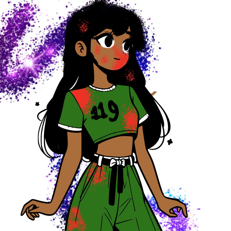 girl in a cute crop top