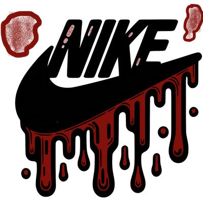 dripping nike logo