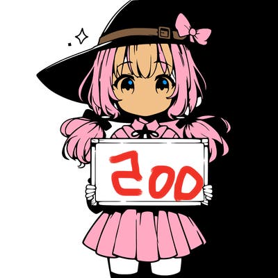 a cute anime witch girl holding a blank sign