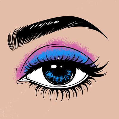 eye closed realistic