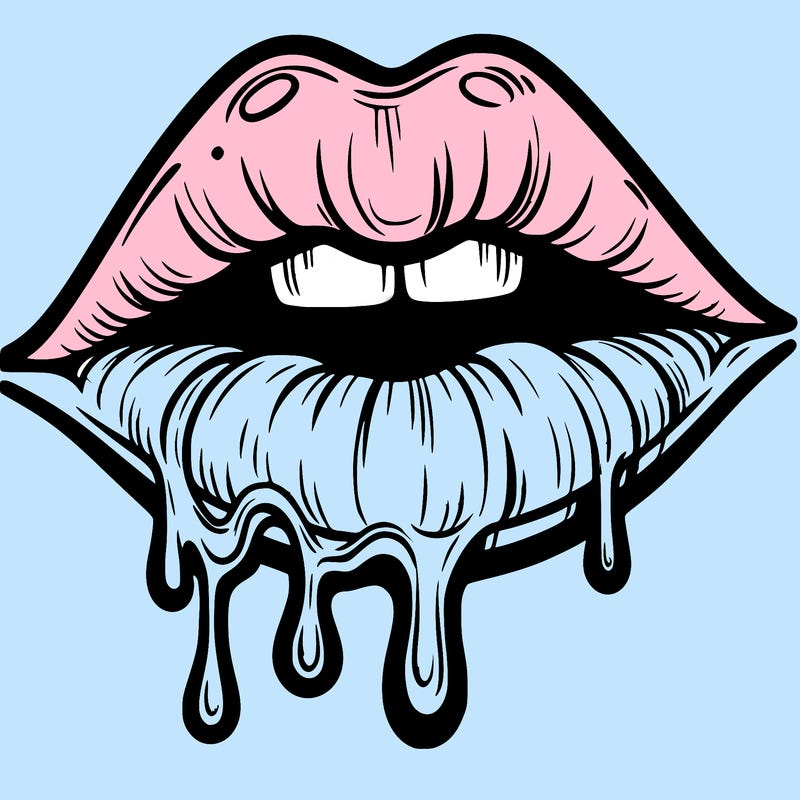 lips that look realistic and drip