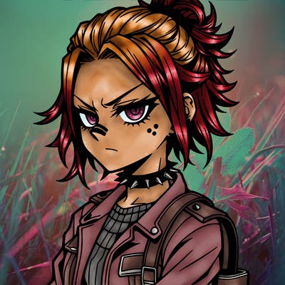 badass anime girl
