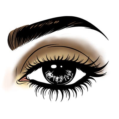 eye closed realistic