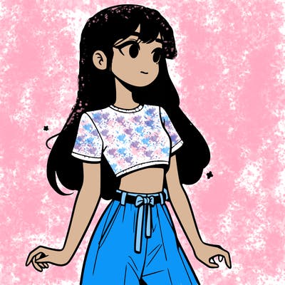 girl in a cute crop top