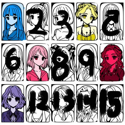 girls that look diffrent anime