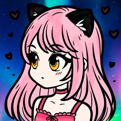 girl with cat ears