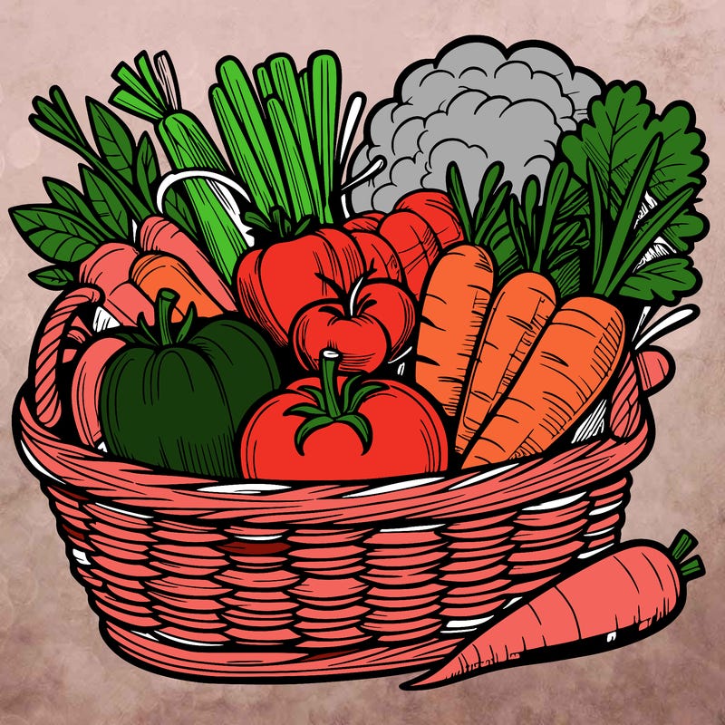 vegetables in a basket