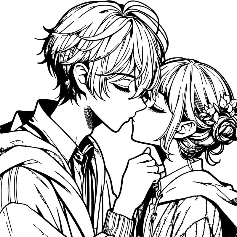 manga kissing