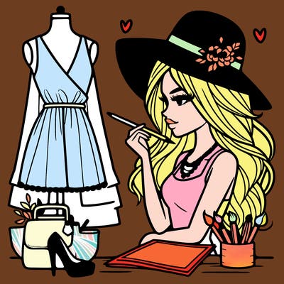 a stylish fashion designer