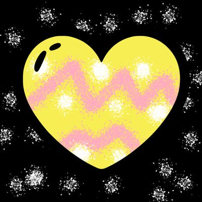 a blank heart